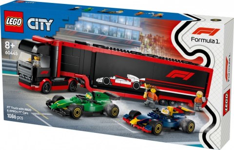 Klocki City 60445 F1 Ciężarówka z bolidami RB20 i AMR24 F1 Klocki City 60445 F1 Ciężarówka z bolidami RB20 i AMR24 F1