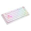 Klawiatura mechaniczna bezprzewodowa PHENIX WHITE Gateron Yellow, ABS Klawiatura mechaniczna bezprzewodowa PHENIX WHITE Gateron Yellow, ABS