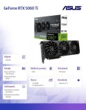 Karta graficzna GeForce RTX 5060 Ti Prime OC 8GB GDDR7 128BIT 3DP/HDMI Karta graficzna GeForce RTX 5060 Ti Prime OC 8GB GDDR7 128BIT 3DP/HDMI