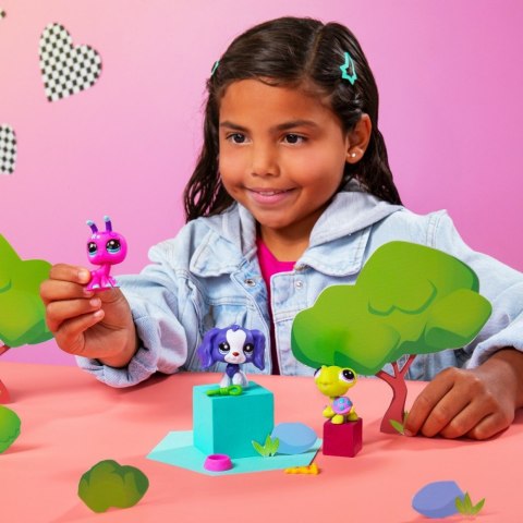 Zestaw figurek Littlest Pet Shop G7 S3 Pet Trios Tuba 3-pak Zestaw figurek Littlest Pet Shop G7 S3 Pet Trios Tuba 3-pak