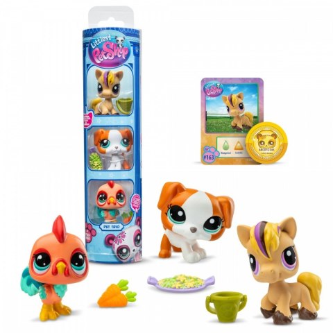 Zestaw figurek Littlest Pet Shop G7 S3 Pet Trios Tuba 3-pak Zestaw figurek Littlest Pet Shop G7 S3 Pet Trios Tuba 3-pak