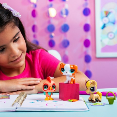 Zestaw figurek Littlest Pet Shop G7 S3 Pet Trios Tuba 3-pak Zestaw figurek Littlest Pet Shop G7 S3 Pet Trios Tuba 3-pak