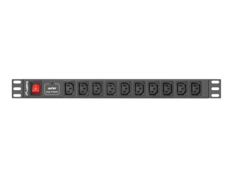 LISTWA ZASILAJĄCA RACK PDU 1U 10A 10X IEC C13 2M CZARNA C14 Lanberg LISTWA ZASILAJĄCA RACK PDU 1U 10A 10X IEC C13 2M CZARNA C14 Lanberg