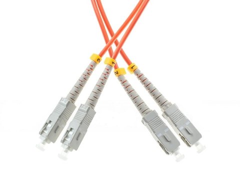 PATCHCORD ŚWIATŁOWODOWY MM SC/UPC-SC/UPC DUPLEX OM2 10m PATCHCORD ŚWIATŁOWODOWY MM SC/UPC-SC/UPC DUPLEX OM2 10m