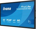 Monitor 43 cale T4329AS-B1AG VA,4K,HDMIx2,USB-C,RJ45,2x10W,WiFi, Android 14, Signal FailOver, Whiteboard, iiSignage (CMS), i