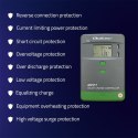 Solarny regulator ładowania MPPT z czujnikiem temperatury 30A | 12V/24V | LCD | 2xUSB | Bluetooth | APP | GEL | LiFePO4 Solarny regulator ładowania MPPT z czujnikiem temperatury 30A | 12V/24V | LCD | 2xUSB | Bluetooth | APP | GEL | LiFePO4