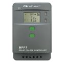 Solarny regulator ładowania MPPT z czujnikiem temperatury 30A | 12V/24V | LCD | 2xUSB | Bluetooth | APP | GEL | LiFePO4 Solarny regulator ładowania MPPT z czujnikiem temperatury 30A | 12V/24V | LCD | 2xUSB | Bluetooth | APP | GEL | LiFePO4