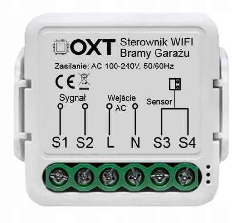 Moduł OXT z sensorem do bramy garażu WiFi TUYA Moduł OXT z sensorem do bramy garażu WiFi TUYA