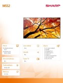 Monitor wielkoformatowy MultiSync M552 55 cali 550cd/m2 24/7 Monitor wielkoformatowy MultiSync M552 55 cali 550cd/m2 24/7