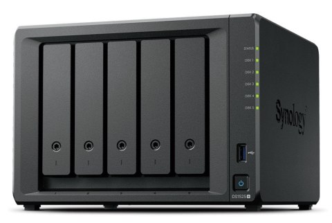 Serwer DS1525+ V1500B 2,2Ghz 1x8GB DDR4 2x2,5GbE 3Y Serwer DS1525+ V1500B 2,2Ghz 1x8GB DDR4 2x2,5GbE 3Y