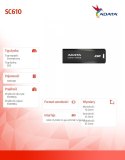 Dysk SSD zewnętrzny SC610 1000 GB USB3.2A Gen2 czarny Dysk SSD zewnętrzny SC610 1000 GB USB3.2A Gen2 czarny