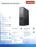 Komputer ThinkCentre Neo 50s G5 SFF 12XD0026PB W11Pro i55-14400/8GB/512GB/INT/DVD/3YRS OS