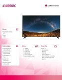 Telewizor LED 43 cale 43UR781C Telewizor LED 43 cale 43UR781C