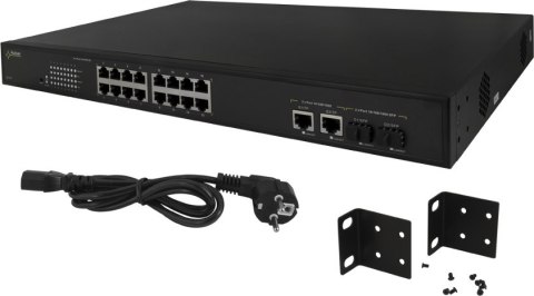 SWITCH POE PULSAR SF116 16-PORTÓW (16xPoE + 2xUPLINK/2xSFP UPLINK) SWITCH POE PULSAR SF116 16-PORTÓW (16xPoE + 2xUPLINK/2xSFP UPLINK)