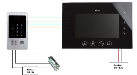 Wideodomofon VIDOS M670B-S2/S20DA Wideodomofon VIDOS M670B-S2/S20DA