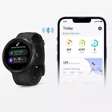 Smartwatch GPS Watch R WT2001 Niebieski Android iOS Smartwatch GPS Watch R WT2001 Niebieski Android iOS