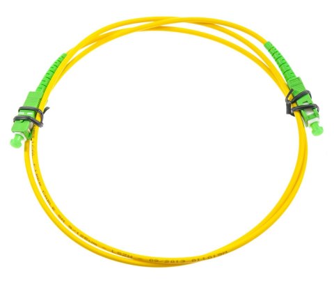 PATCHCORD ŚWIATŁOWODOWY SM 1M SIMPLEX 9/125, SC/APC-SC/APC 3MM PATCHCORD ŚWIATŁOWODOWY SM 1M SIMPLEX 9/125, SC/APC-SC/APC 3MM