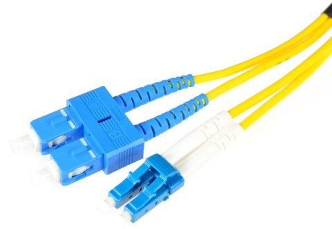 PATCHCORD ŚWIATŁOWODOWY SM SC/UPC-LC/UPC DUPLEX 5m PATCHCORD ŚWIATŁOWODOWY SM SC/UPC-LC/UPC DUPLEX 5m
