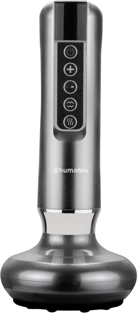 Masażer antycellulitowy z funkcją bańki chińskiej Humanas DermaSmooth - szary Masażer antycellulitowy z funkcją bańki chińskiej Humanas DermaSmooth - szary