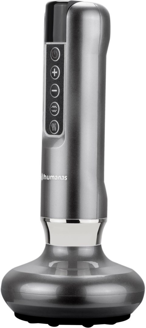 Masażer antycellulitowy z funkcją bańki chińskiej Humanas DermaSmooth - szary Masażer antycellulitowy z funkcją bańki chińskiej Humanas DermaSmooth - szary