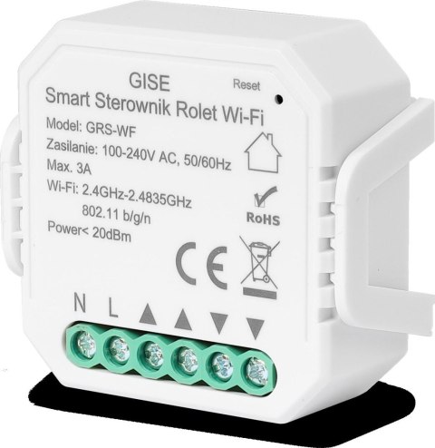 GISE Smart Sterownik roletowy WiFi GEN 2 | Tuya | GRS-WF GISE Smart Sterownik roletowy WiFi GEN 2 | Tuya | GRS-WF
