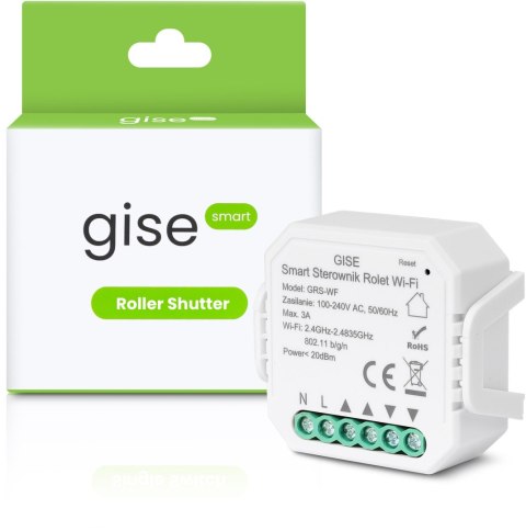 GISE Smart Sterownik roletowy WiFi GEN 2 | Tuya | GRS-WF GISE Smart Sterownik roletowy WiFi GEN 2 | Tuya | GRS-WF