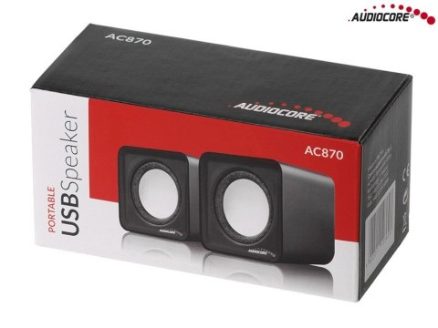 Głośniki komputerowe 6W USB AC870B Głośniki komputerowe 6W USB AC870B