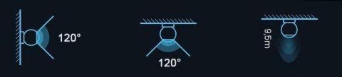 OXT Czujnik radar obecności jasności 230V WiFi TUYA T150 OXT Czujnik radar obecności jasności 230V WiFi TUYA T150