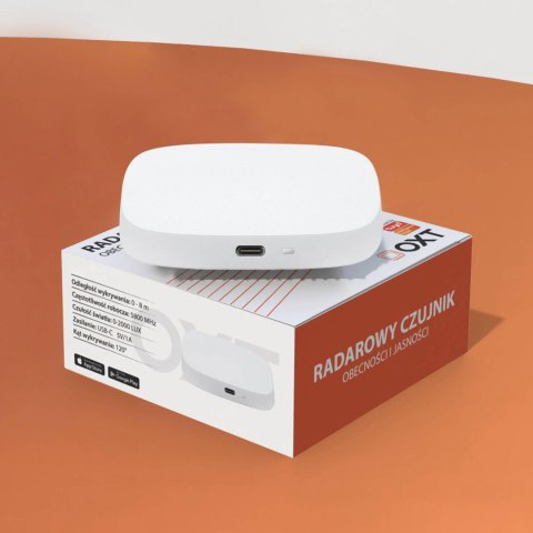 OXT Czujnik radar obecności jasności USB WiFi TUYA T155 OXT Czujnik radar obecności jasności USB WiFi TUYA T155