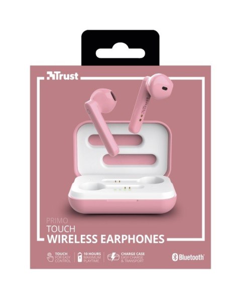 Słuchawki bezprzewodowe Primo Touch Bluetooth różowe Słuchawki bezprzewodowe Primo Touch Bluetooth różowe
