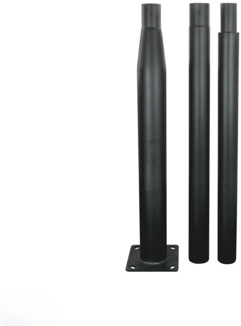 Słup oświetleniowy BEMKO składany 3 m 160×160 mm fi 60 mm czarny Słup oświetleniowy BEMKO składany 3 m 160×160 mm fi 60 mm czarny