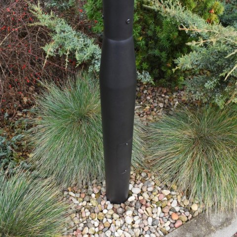Słup oświetleniowy BEMKO składany 3 m 160×160 mm fi 60 mm czarny Słup oświetleniowy BEMKO składany 3 m 160×160 mm fi 60 mm czarny