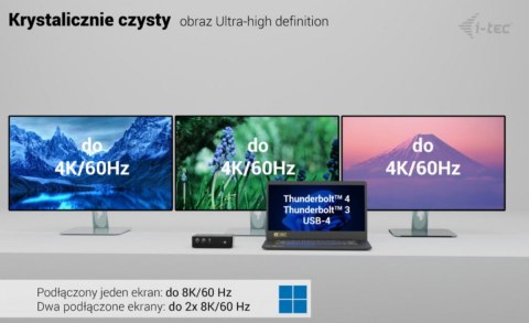 Stacja dokującaThunderbolt5 Quattro Display Docking Station 5x USB 2.5 GLan Power Delivery 140W Stacja dokującaThunderbolt5 Quattro Display Docking Station 5x USB 2.5 GLan Power Delivery 140W