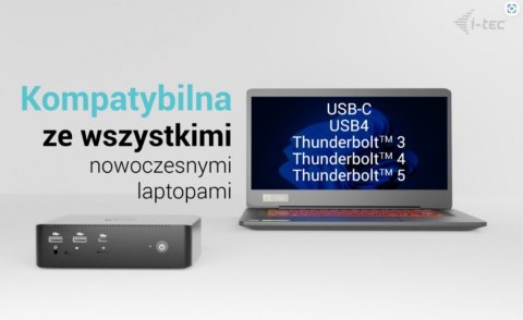 Stacja dokującaThunderbolt5 Quattro Display Docking Station 5x USB 2.5 GLan Power Delivery 140W Stacja dokującaThunderbolt5 Quattro Display Docking Station 5x USB 2.5 GLan Power Delivery 140W
