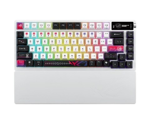 Klawiatura ROG Azoth X M704 BT/RF/USB-C/Aura/Czarno-Biała Klawiatura ROG Azoth X M704 BT/RF/USB-C/Aura/Czarno-Biała