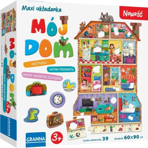 Puzzle Maxi układanka z dziurkami Mój dom Puzzle Maxi układanka z dziurkami Mój dom