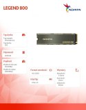 Dysk SSD LEGEND 800 2000GB PCIe 4x4 3.5/2.8 GB/s M2