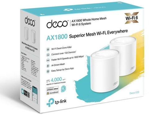 DOMOWY SYSTEM MESH WIFI TP-LINK Deco X20(2-pack) DOMOWY SYSTEM MESH WIFI TP-LINK Deco X20(2-pack)