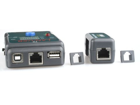Tester diodowy kabli RJ4 5,RJ11,UTP,STP,USB AA/AB Tester diodowy kabli RJ4 5,RJ11,UTP,STP,USB AA/AB