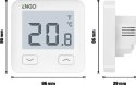 ENGO Controls E10-W - Regulator temperatury, 230V, biały, Wi-Fi, Internetowy, podtynkowy ENGO Controls E10-W - Regulator temperatury, 230V, biały, Wi-Fi, Internetowy, podtynkowy