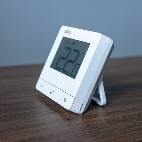 ENGO Controls E20i-W - Regulator temperatury, bezprzewodowy, bateryjny, Wi-Fi, Internetowy, biały, 868MHz ENGO Controls E20i-W - Regulator temperatury, bezprzewodowy, bateryjny, Wi-Fi, Internetowy, biały, 868MHz