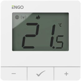 ENGO Controls E25-230W - Regulator temperatury, 230V, biały, Internetowy, natynkowy ZigBee/868MHz