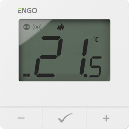 ENGO Controls E25-BATW - Regulator temperatury, bateryjny, biały, ZigBee/868MHz, natynkowy