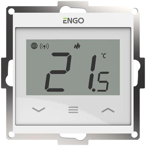 ENGO Controls E55-W - Regulator temperatury do ramki 55x55, 230V, biały, Internetowy, Wi-Fi ENGO Controls E55-W - Regulator temperatury do ramki 55x55, 230V, biały, Internetowy, Wi-Fi