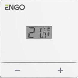 ENGO Controls EASY-230W - Regulator temperatury, 230V, biały, dobowy, natynkowy