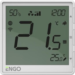 ENGO Controls EFAN-230W - Regulator klimakonwektorów, 230V, biały, Internetowy, podtynkowy , Wi-Fi