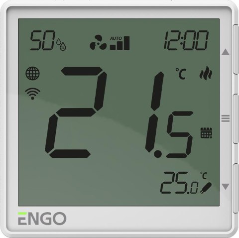 ENGO Controls EFAN-230W - Regulator klimakonwektorów, 230V, biały, Internetowy, podtynkowy , Wi-Fi ENGO Controls EFAN-230W - Regulator klimakonwektorów, 230V, biały, Internetowy, podtynkowy , Wi-Fi
