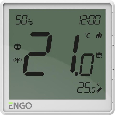 ENGO Controls EONE-230W - Regulator temperatury, 230V, biały, Internetowy, podtynkowy, ZigBee ENGO Controls EONE-230W - Regulator temperatury, 230V, biały, Internetowy, podtynkowy, ZigBee