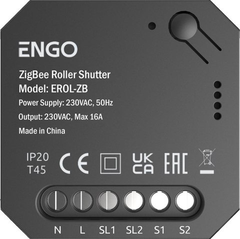 ENGO Controls EROL-ZB - Sterownik Rolet ZigBee do systemu ENGO Smart podtynkowy ENGO Controls EROL-ZB - Sterownik Rolet ZigBee do systemu ENGO Smart podtynkowy