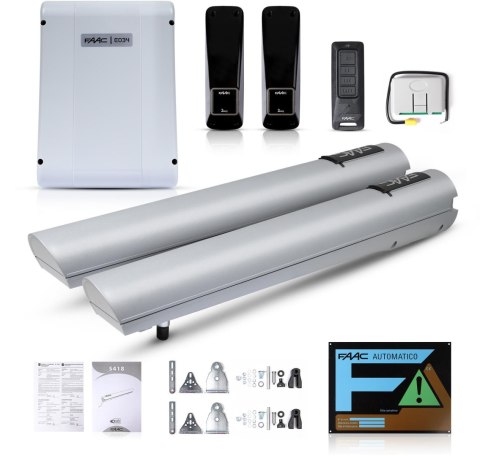 Zestaw Handy FDS 24V - FAAC S418 do 5.4m bram dwuskrzydłowych Zestaw Handy FDS 24V - FAAC S418 do 5.4m bram dwuskrzydłowych